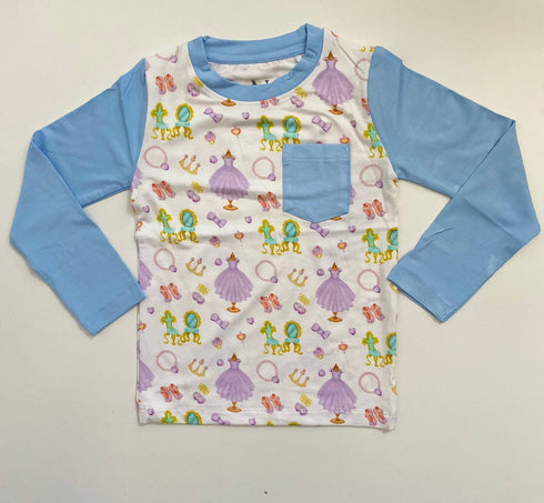 Princess Long Sleeve Pocket Tee