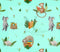 Aqua Jungle Book Swaddle
