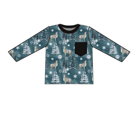 Wolf Weather Pocket Tee