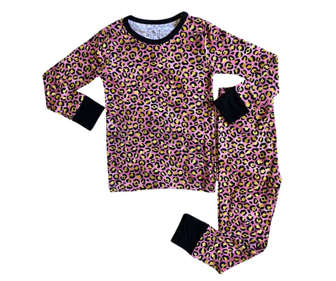 Luxe Leopard 2 piece pajama set