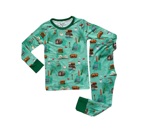 Paws and Paperbacks pajama set