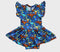 Boho Moons and stars Twirl bodysuit