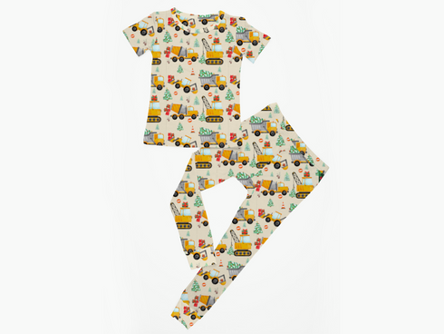 Holiday Builders Short sleeve/Pant Pajama set(Ready to ship)