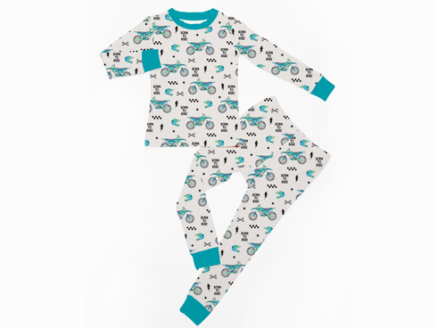 Born To Ride Long sleeve top/pant Pajama set