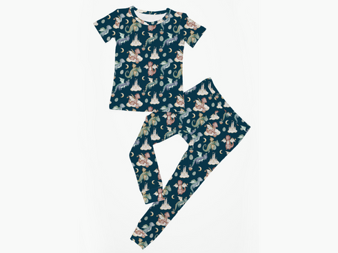 Dragons Eggscape Short sleeve top/pant set