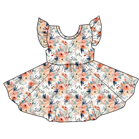 Botanic Dream Twirl Dress with pockets