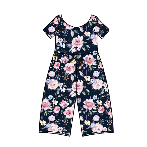 Kinsley Wide Leg Romper with pockets