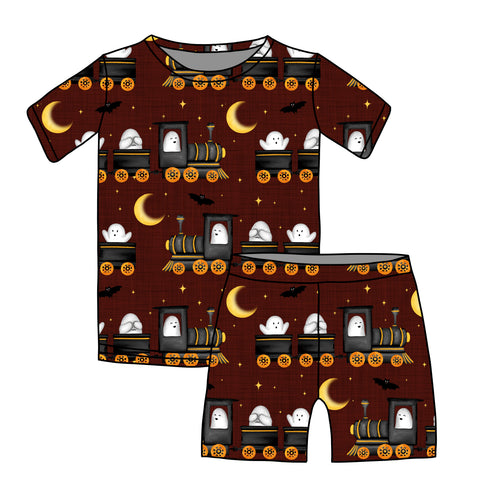 Ghost Train Short sleeve top/Shorts set