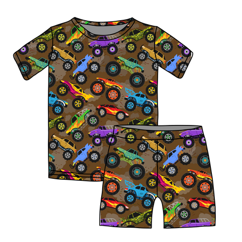 Mud Monster Short sleeve top/Shorts set