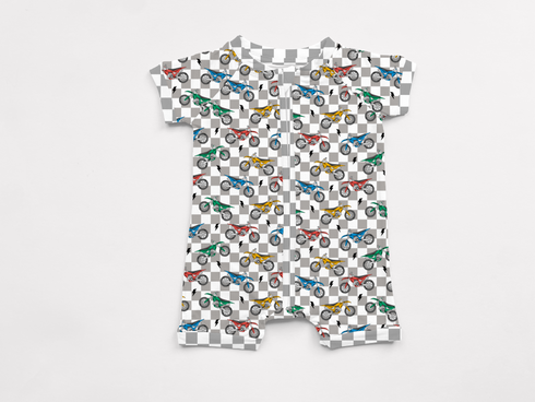 Checkered Motocross Shorties