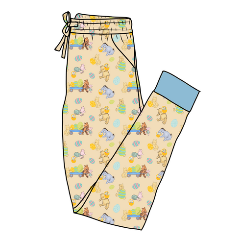 100 Acre Egg Hunt Women's Pajama Pants(Ankle Cuff)