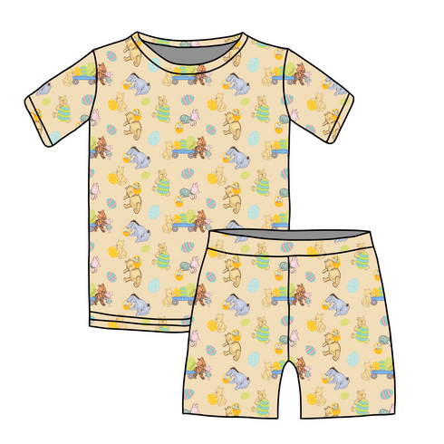 100 Acre Egg Hunt Short sleeve top/Shorts set