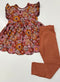 Hazel Scallop Peplum top/Pant Set