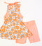 Anne Scallop Back Tunic top/short Set