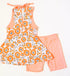 Anne Scallop Back Tunic top/short Set