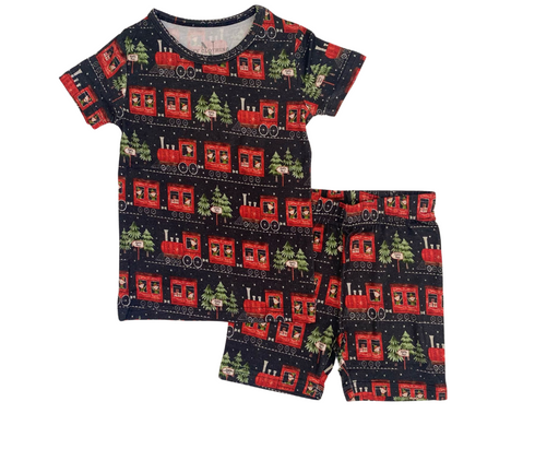 Elf Train Short sleeve top/Shorts set