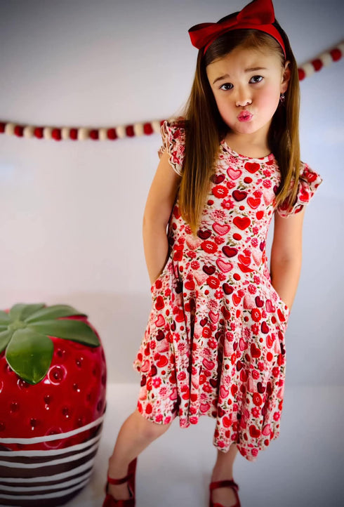 Stitched with Love Twirl Dress with pockets