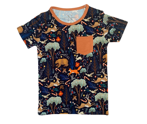 Midnight Woodland Pocket Tee