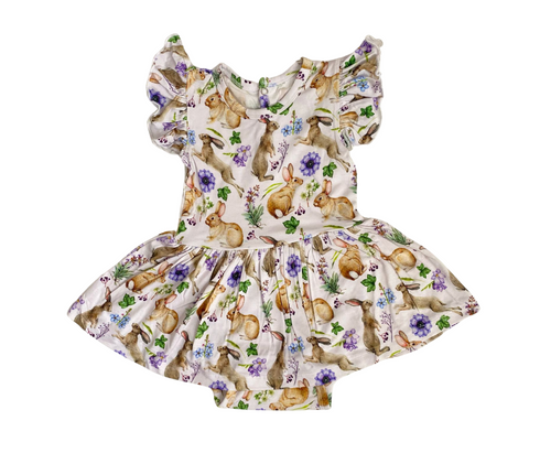 Hoppy Blooms Twirl bodysuit