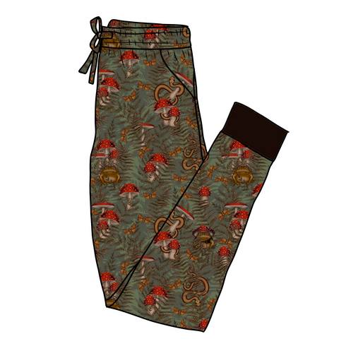Foraging Friends Women's Pajama Pants(Ankle Cuff)